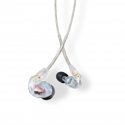 SE425-CL-EFS - Słuchawki douszne, dwa przetworniki, odłączany kabel, przezroczyste